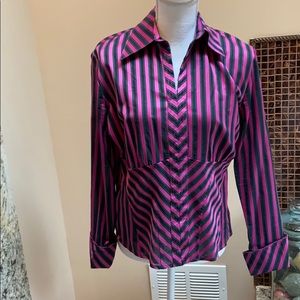 New Farinaz Taghavi stripe chevron top hook eye 10